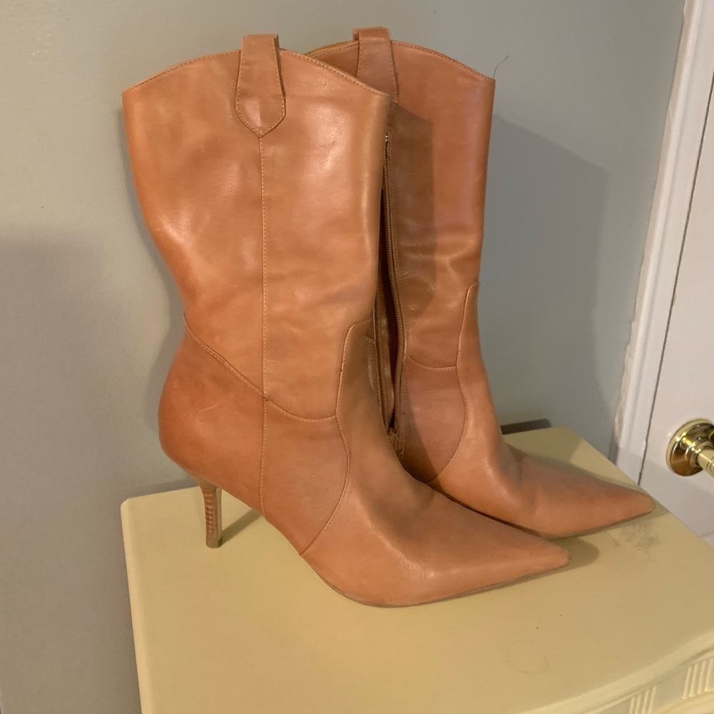 Leather boots